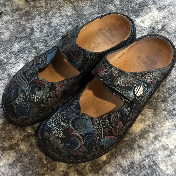 Finn Comfort Shoes Finn Comfort Womens Mary Jane Mules Clogs Black